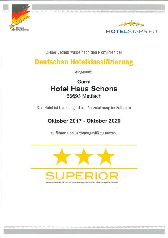 Hotel Haus Schons Mettlach Eksteriør bilde